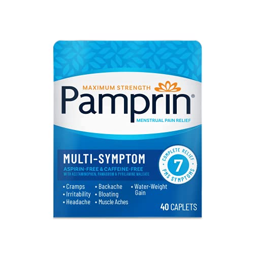 Pamprin Multi-Symptom Formula, with Acetaminophen, Menstrual Period Symptoms Relief including Cramps Pamprin Au supplements