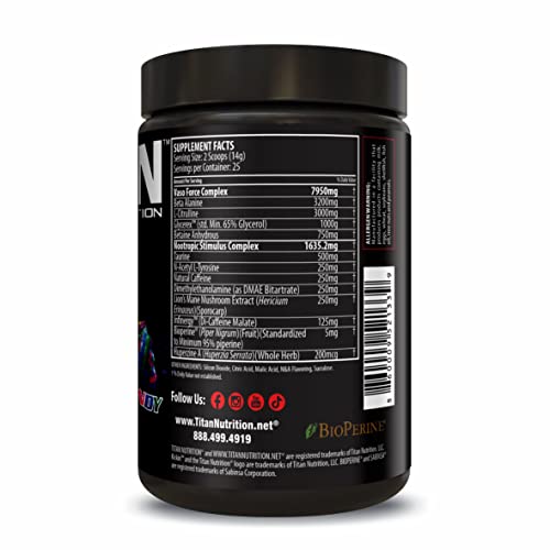 Titan Nutrition Kickin Concentrated Pre-Workout Drink- Energy, Focus, Endurance & Mood Titan Nutrition Au supplements