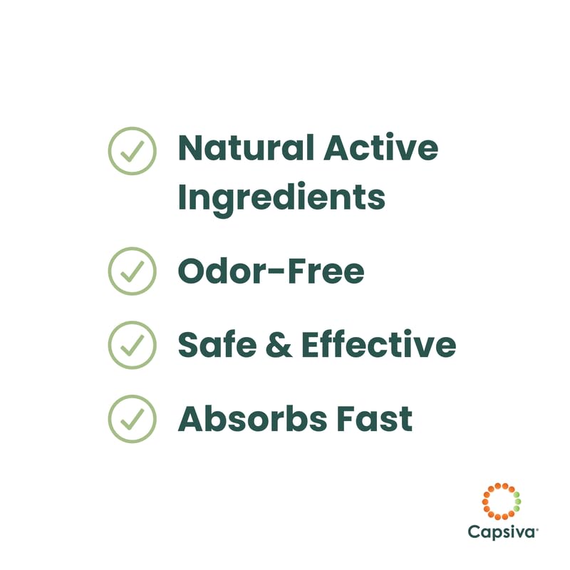 Capsiva Pain Relief Topical 3oz Tube, 2 Pack, for Your Hands, Neck, Back, Joints, Non-Greasy, No Burn, Odor Free, Homeopathic Active Ingredients, Contains Capsaicin & Arnica, Absorbs Fast Capsiva Au supplements