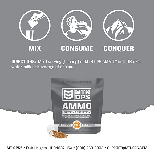 MTN OPS Ammo Protein Powder Meal Replacement Shake for Lean Muscle Building MTN OPS Au supplements