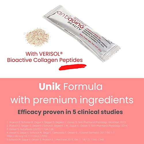 Unik Antiaging Beauty | Hydrolysed Collagen VERISOL (5 Clinical Studies) with Hyaluronic Acid UN 1K HEALTH & NUTRITION Au supplements