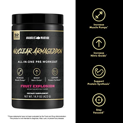 Anabolic Warfare Nuclear Armageddon Pre Workout Powder Pre-Workout for Men Anabolic Warfare Au supplements