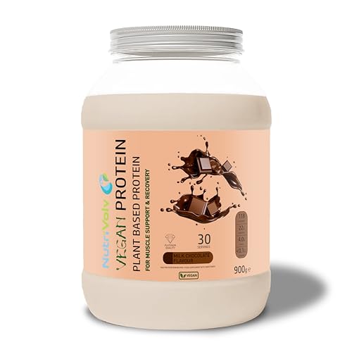 NutriVolv Vegan Plant Based Protein Powder | Milk Chocolate Flavour 900g | Pea & Rice Protein Blend NutriVolv Au supplements