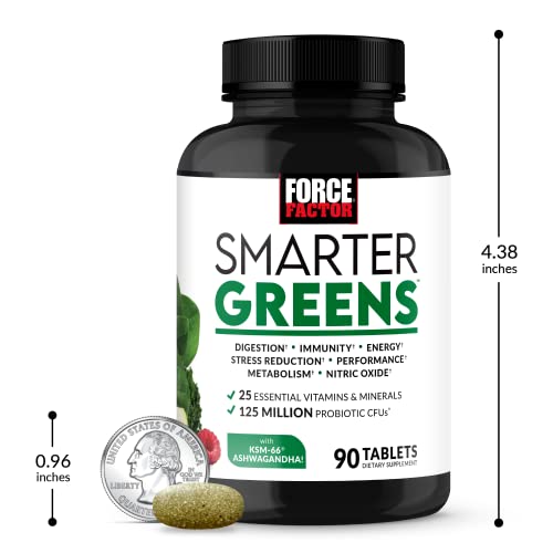FORCE FACTOR Smarter Greens Tablets, Greens Supplement with 25+ Superfoods and Antioxidants Force Factor Au supplements