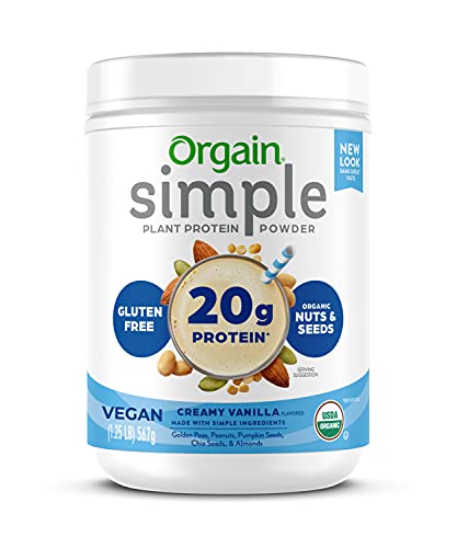 Orgain Organic Simple Vegan Protein Powder, Vanilla - 20g Plant Based Protein Orgain Au supplements