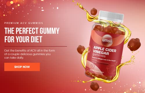 umsii Apple Cider Vinegar Gummies | 1,000 mg Organic Extract | Can Promote Gut Health umsii Au supplements