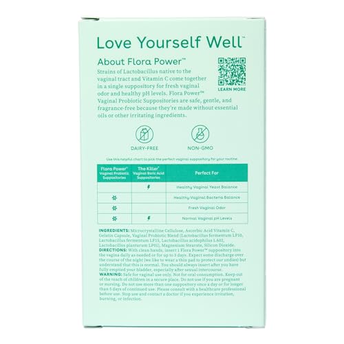 Love Wellness Vaginal Probiotic Suppositories, Flora Power | Fast-Acting Love Wellness Au supplements