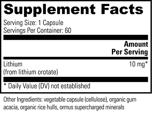 Global Healing Lithium Orotate Brain Health Supplement - Supports Mood Global Healing Center Au supplements