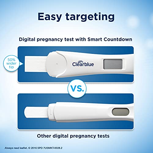 Clearblue Digital Pregnancy Test with Smart Countdown, Multi, 5 count Clearblue Au supplements