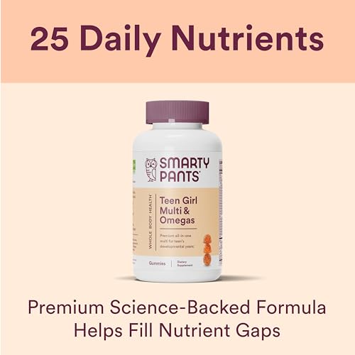 SmartyPants Teen Girl Multivitamin Gummies: Omega 3 Fish Oil (EPA/DHA), Vitamin D3 SmartyPants Au supplements