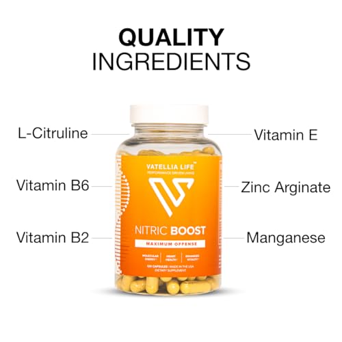 Vatellia Life Nitric Boost - Nitric Oxide for Blood Pressure Support, Natural Circulation Vatellia Life Au supplements