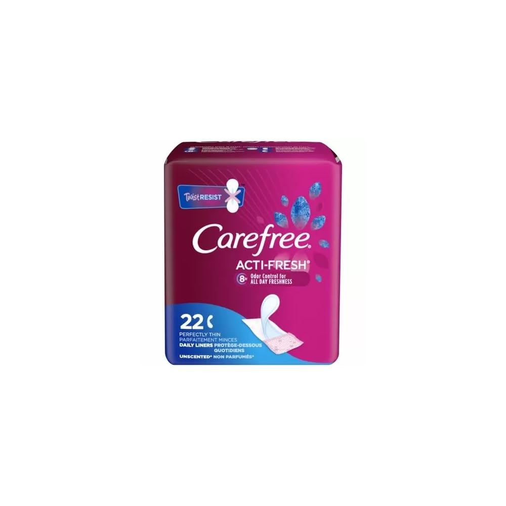 Carefree Acti-Fresh Body Shape Pantiliners Thin Unscented - 22 Liners, Pack of 2 Carefree Au supplements