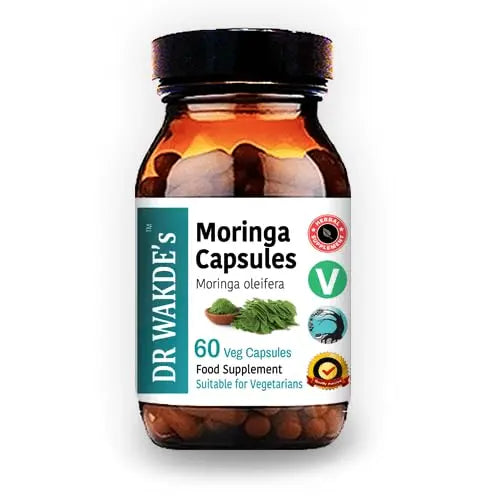 DR WAKDE'S Moringa Capsules (Moringa oleifera, 60 Veg Caps, Plant-Based Supplement, Ayurvedic Herb, All Natural, Vegan) DR WAKDE's Au supplements
