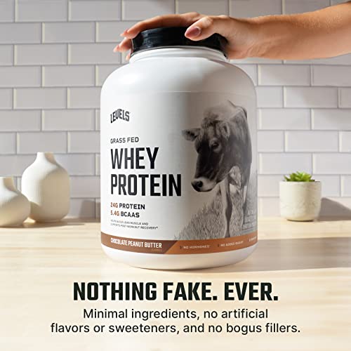 Levels Grass Fed 100% Whey Protein, No GMOs, Chocolate Peanut Butter, 5LB Levels Nutrition Au supplements