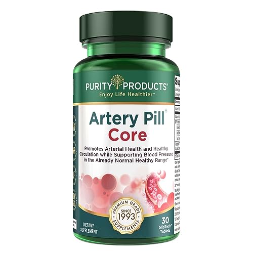 Purity Products Artery Pill Core from MK-7 Vitamin K2, Plant-Based S7 Nitric Oxide Booster Purity Products Au supplements