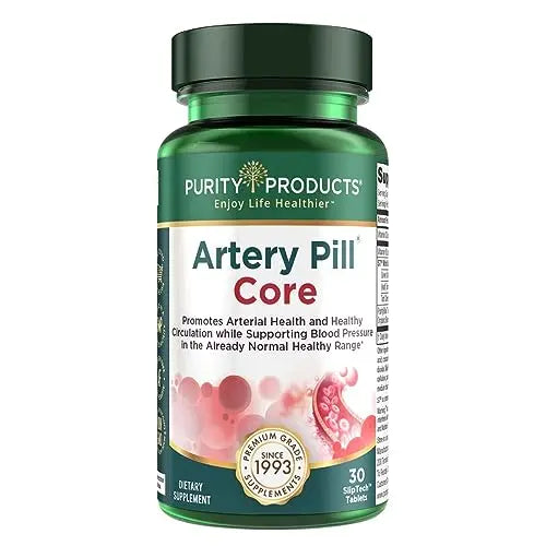 Purity Products Artery Pill Core from MK-7 Vitamin K2, Plant-Based S7 Nitric Oxide Booster Purity ProductsAU supplements