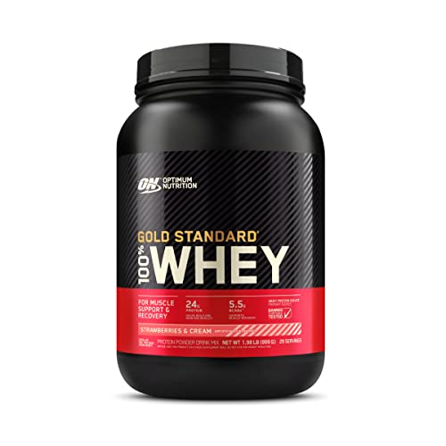 Optimum Nutrition Gold Standard 100% Whey Protein Powder, Strawberries & Cream Optimum Nutrition Au supplements
