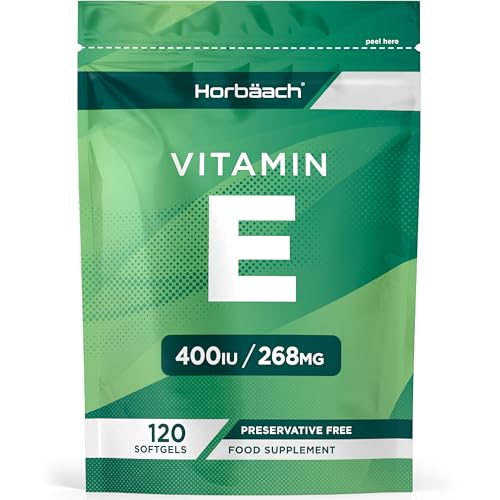Vitamin E Capsules 400iu | 120 Count | High Strength Vitamin E as DL-a-Tocopheryl Horbäach Au supplements