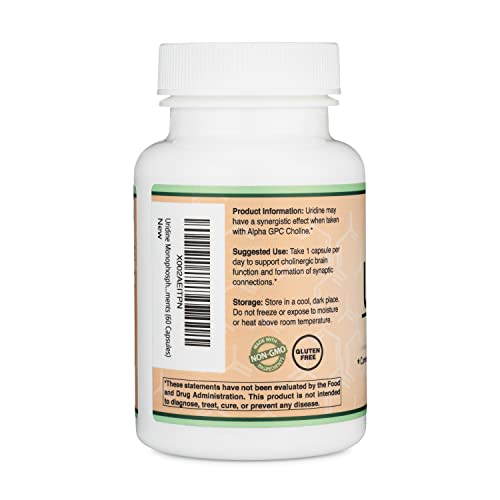 Uridine Monophosphate - Third Party Tested (Choline Enhancer, Beginner Nootropic) Double Wood Supplements Au supplements