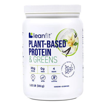LeanFit Plant-Based Protein & Greens Natural Vanilla – 20g Plant Protein + 4 Leafy Greens LeanFit Au supplements