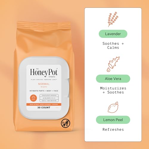 The Honey Pot Company - Feminine Wipes - Daily PH Balancing, Fragrance & Sulfate Free Wipes The Honey Pot Company Au supplements
