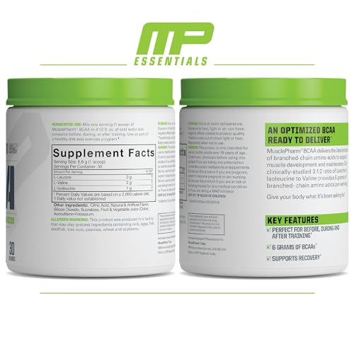 MusclePharm Essentials BCAA, Fruit Punch - 30 Servings Muscle Pharm Au supplements