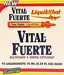 Vital Fuerte Liquid Shot Dietary Supplement 10 Units - Suplemento Multivitaminico (Pack of 1) Vital Fuerte Au supplements