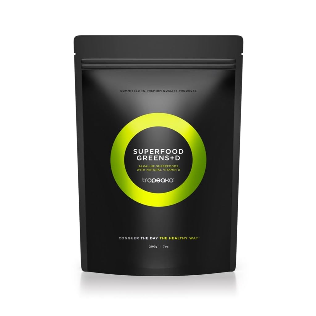 Tropeaka Superfood Greens + D - Antioxidant Green Powder for Energy, Immune System, & Gut Health, Rich in Chlorophyll & Essential Nutrients, Vitamin D, Vegan, Gluten Free, Non-GMO - 7oz (20 Servings) Tropeaka Au supplements