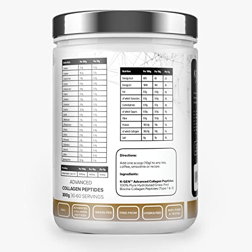 K-GEN Bovine Collagen Powder with Premium Quality Ingredients – Pure Hydrolysed Grass-Fed Bovine Collagen K GEN ketogenic enhancement Au supplements