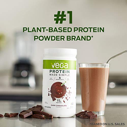 Vega Protein Made Simple, Dark Chocolate - Stevia Free Vegan Protein Powder Vega Au supplements