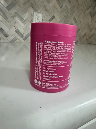 O Positiv FLO Ovarian Health Support - Hormone Balance for Women, Supplement with DIM, Myo & D-Chiro Inositol, Folic Acid - Supports Healthy Ovulation, Cycle Regularity - 30 Servings O Positiv Au supplements