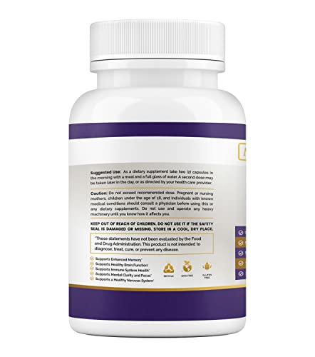 Lion's Mane & DMAE Capsules: Enhance Memory, Boost Mental Clarity Maximum Slim Au supplements