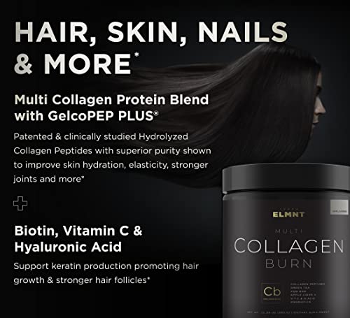 Super Collagen Burn - Premium Multi Collagen for Women w. ACV, Hyaluronic Acid, KSM66 TERRA ELMNT Au supplements