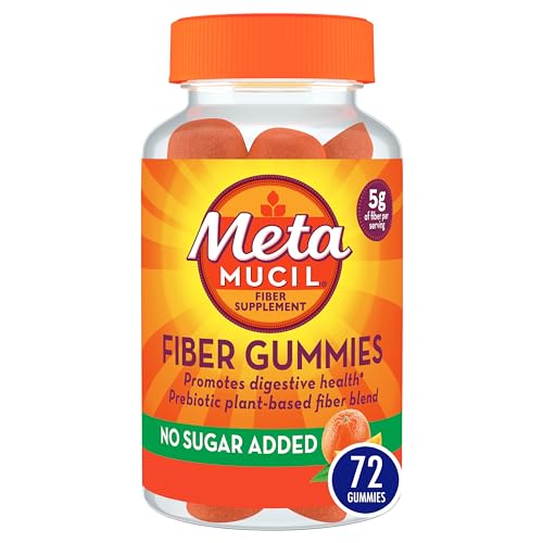 Metamucil Daily Fiber Gummies, Orange Flavored, No Sugar Added, 5g Prebiotic Plant Metamucil Au supplements