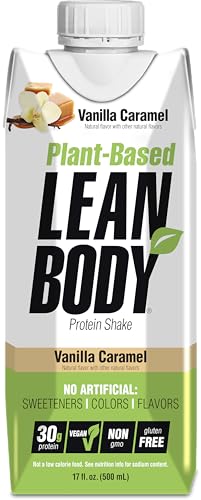 Lean Body Ready-to-Drink, Plant-Based Vegan Vanilla Caramel Protein Shake, 30g Protein Labrada Au supplements