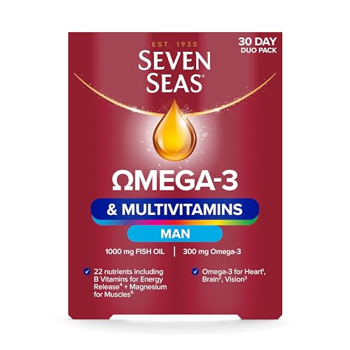 Seven Seas Omega-3 & Multivitamins Man, With B Vitamins and Magnesium, 30-Day Duo Seven Seas Au supplements