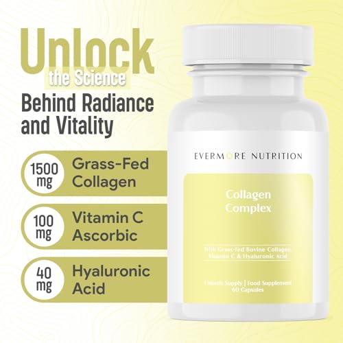 EVERMORE NUTRITION Grass Fed Collagen Complex with Hyaluronic Acid, Vitamin C and Active Peptides EVERMORE NUTRITION Au supplements