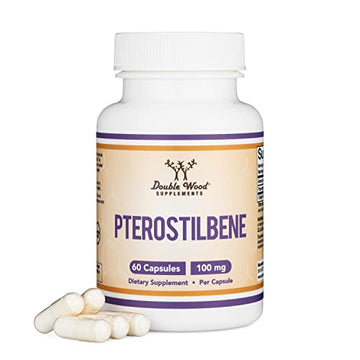 Pterostilbene Supplement 100mg Capsules (Third Party Tested) Manufactured in The USA Double Wood Supplements Au supplements