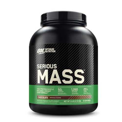 Optimum Nutrition Serious Mass, Weight Gainer Protein Powder, Chocolate, 6 Pound Optimum Nutrition Au supplements