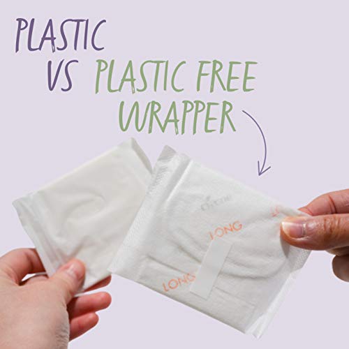 Claene Organic Cotton Cover Pads, Menstrual Large&Overnight Pads for Women, Unscented, Breathable CLAENE Au supplements