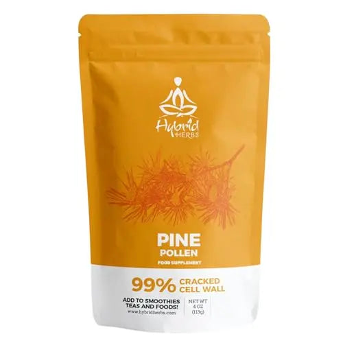 HYBRID HERBS - PINE POLLEN | 99% Cracked Cell Wall Powder | Highly Bioavailable Hybrid Herbs Au supplements