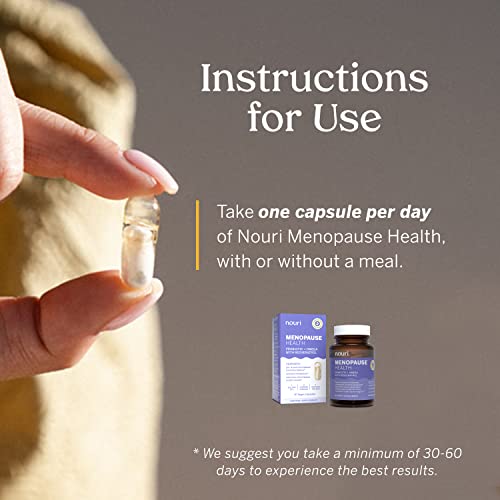 Nouri Menopause Health Probiotic, Menopause Relief for Women - Resveratrol Capsules Nouri Au supplements