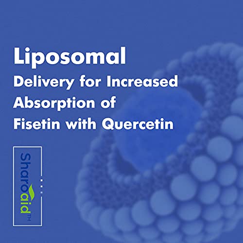 Sharoaid Liposomal Fisetin with Quercetin Supplements 1200 mg per Serving,High Absorpti Sharoaid Au supplements