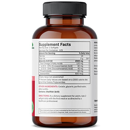 Futurebiotics Antarctic Krill Oil 2000mg with Astaxanthin, Omega-3s EPA, DHA and Phospho Futurebiotics Au supplements