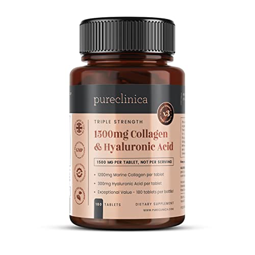 UltraColl Collagen & Hyaluronic Acid 1500mg x 180 Tablets - 6 Months Supply Pureclinica Au supplements