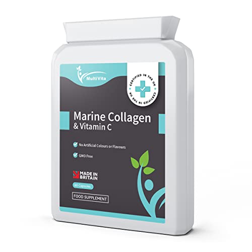Marine Collagen Capsules - 1200mg Daily Serving Multivita Au supplements