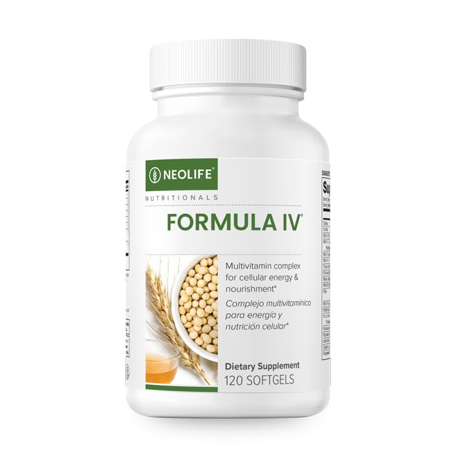 NeoLife - Formula IV Softgel - Vitamins A, C, D, E, B Complex, Multivitamins & Multi-Minerals, Multivitamin for Women & Men, TRE-EN-EN Grain Blend Supplements, Phyto Enzyme Blend - 120 Softgels NeoLife Au supplements