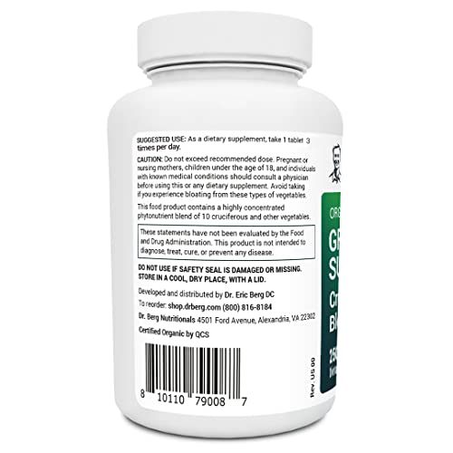 Dr. Berg's Greens Superfood Cruciferous Vegetable Tablets - Vegetable Supplements Dr. Berg Nutritionals Au supplements