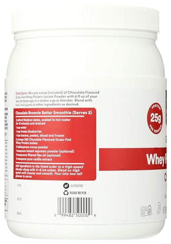 365 by Whole Foods Market, Chocolate Whey Protein Isolate, 16.9 Ounce 365 by Whole Foods Market Au supplements