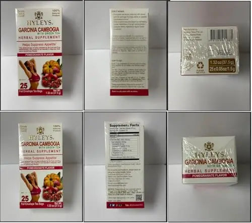 Hyleys Tea Garcinia Cambogia Green Tea with Pomegranate Flavor - 25 Tea Bags Hyleys Tea uk supplements
